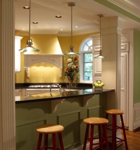 Scheipeter Kitchen Remodeling St. Louis with Polished Marble Counter Top